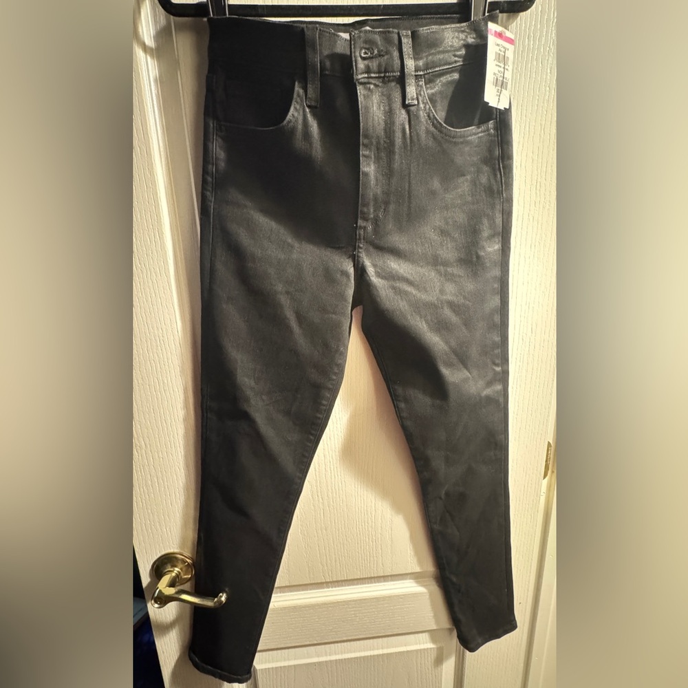 Joes NWT coated black jeans size 28